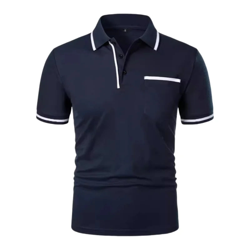 Summer Mens Short Sleeve Polo Shirts Slim