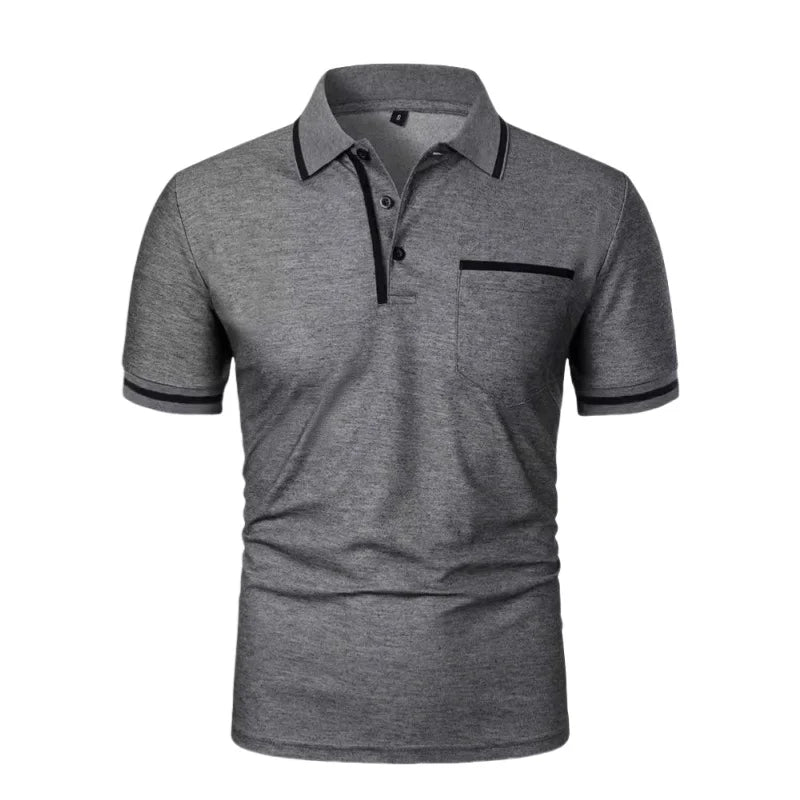 Summer Mens Short Sleeve Polo Shirts Slim