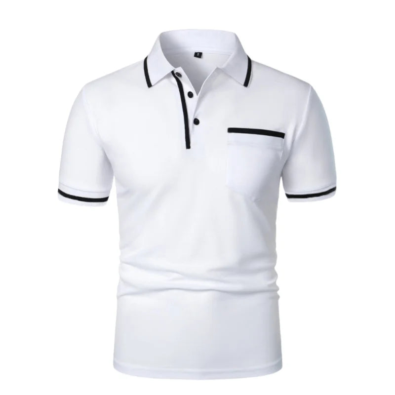 Summer Mens Short Sleeve Polo Shirts Slim