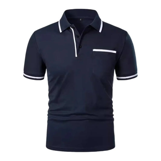 Summer Mens Short Sleeve Polo Shirts Slim