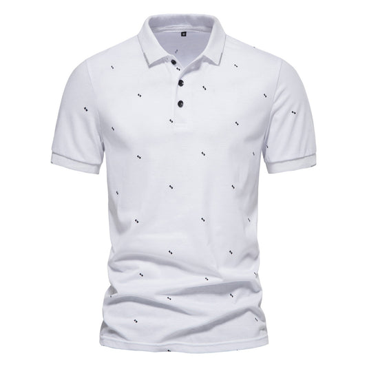 2025 New Fashion Men's Summer T- Shirt Business Casual Cotton