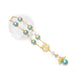 Pearl Angel Wing Charm Saint Benedict Cross Crystal Bracelet