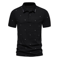 2025 New Fashion Men's Summer T- Shirt Business Casual Cotton