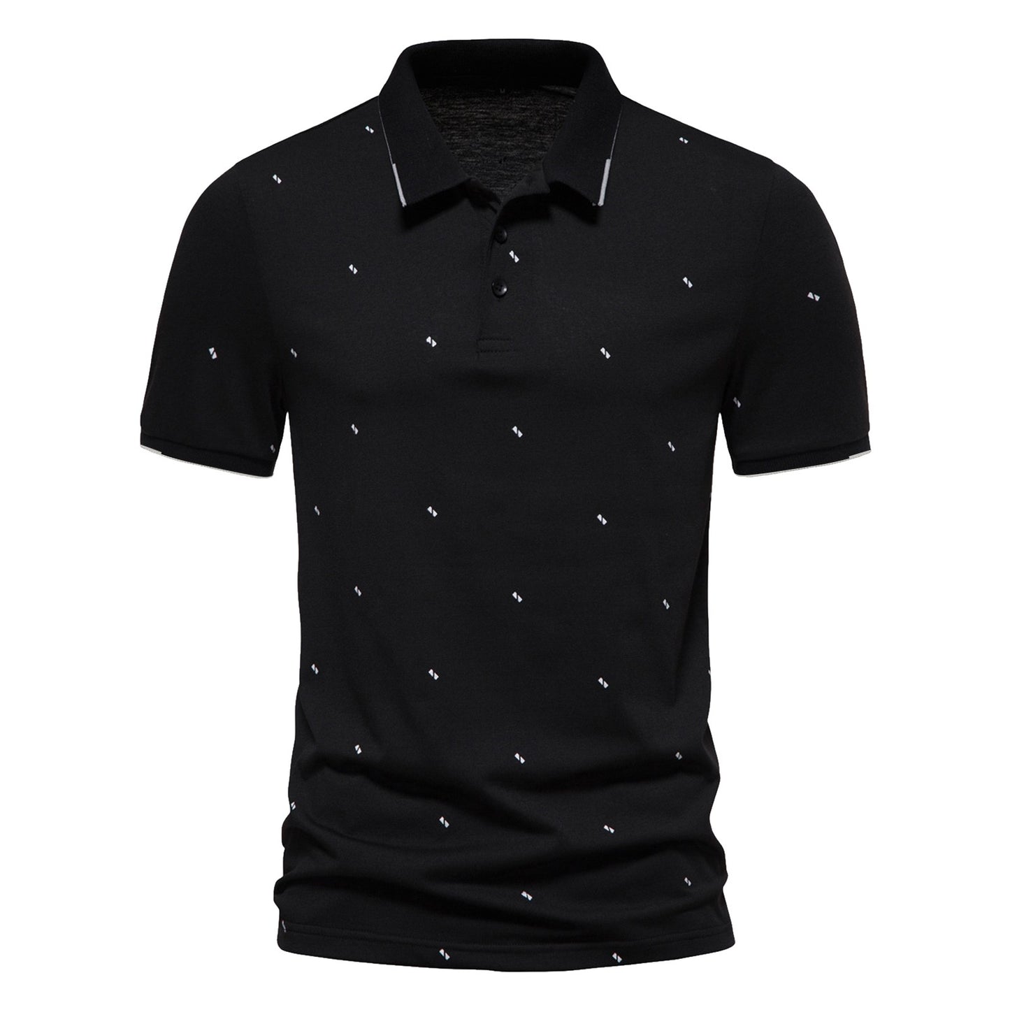 2025 New Fashion Men's Summer T- Shirt Business Casual Cotton