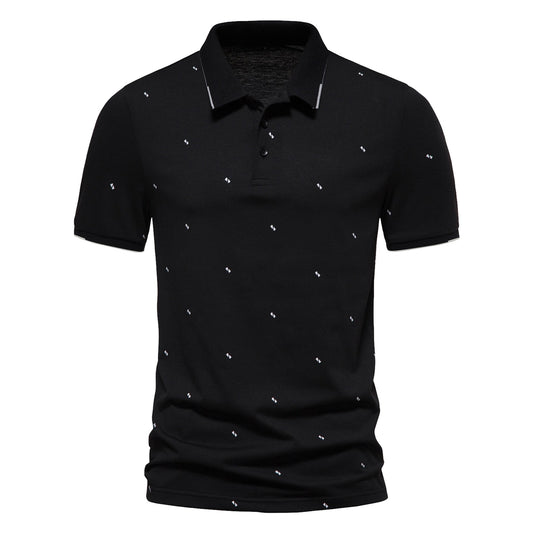 2025 New Fashion Men's Summer T- Shirt Business Casual Cotton