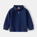 Cotton Long Sleeve Boys Polo T-shirts Toddler Kids Elegant