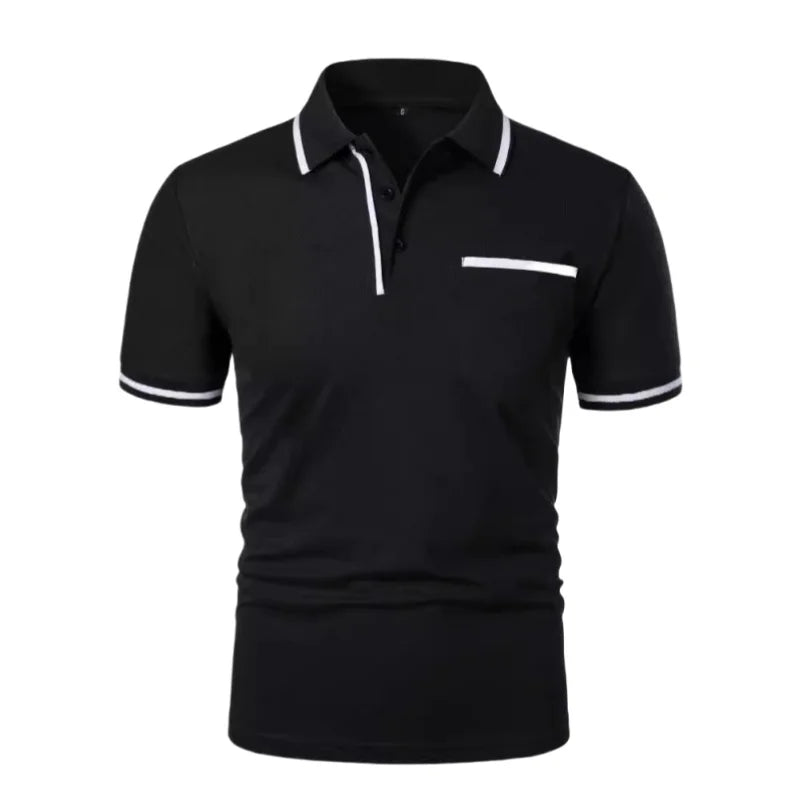Summer Mens Short Sleeve Polo Shirts Slim