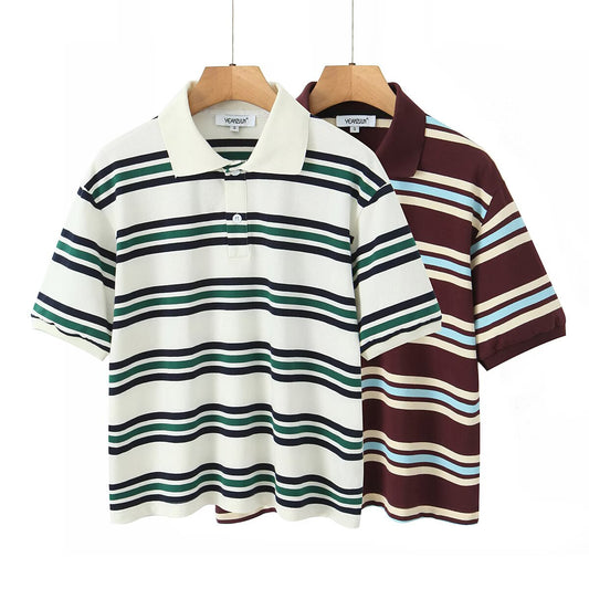 Summer Ladies Polo Shirts Woman