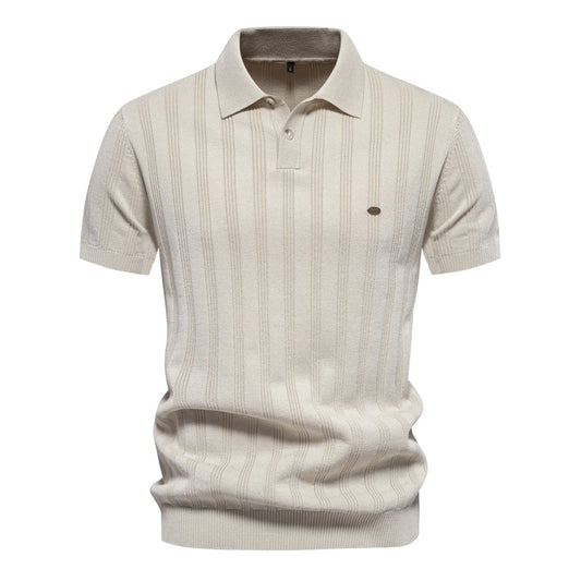 men's woolen polo sweater