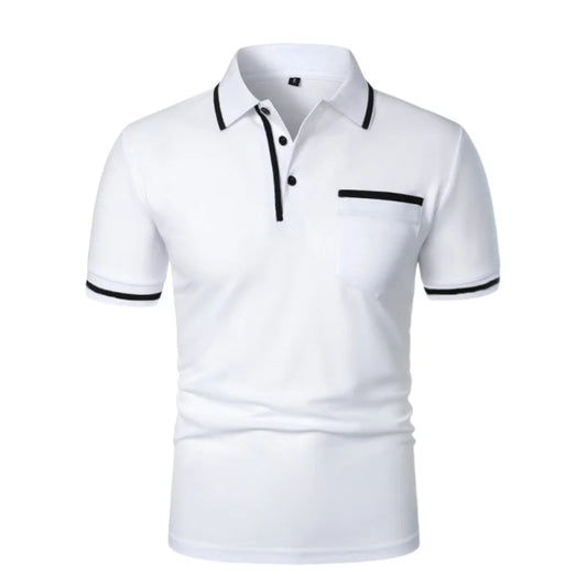 Summer Mens Short Sleeve Polo Shirts Slim