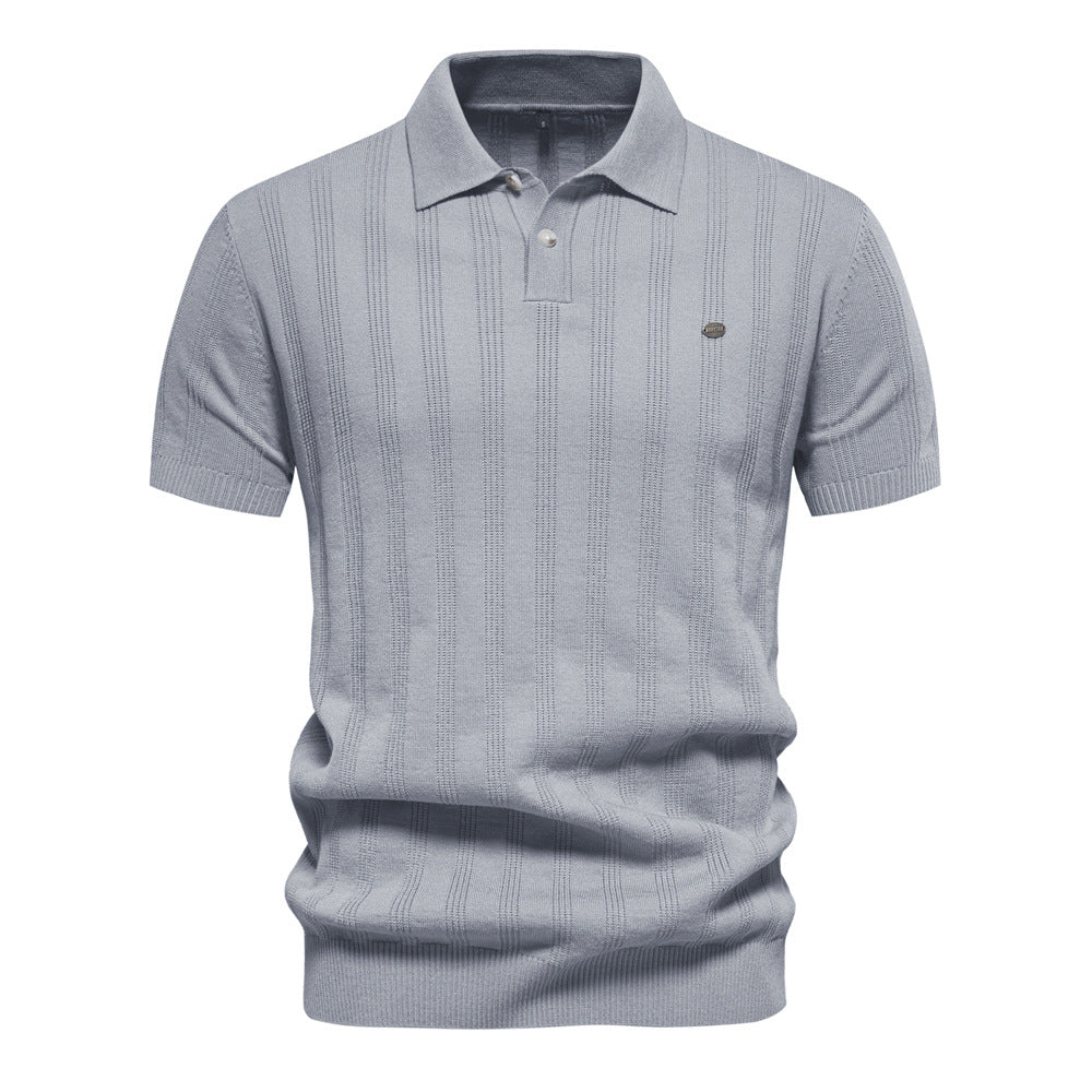 men's woolen polo sweater