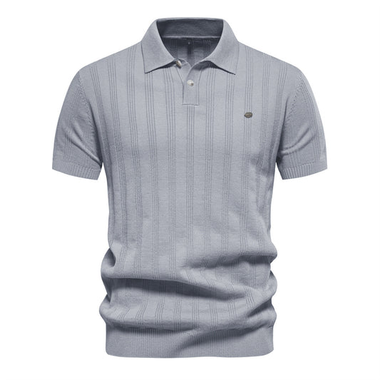 men's woolen polo sweater