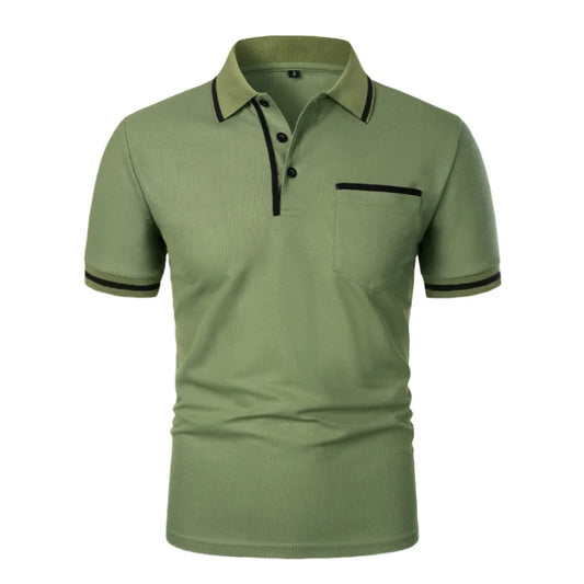 Summer Mens Short Sleeve Polo Shirts Slim