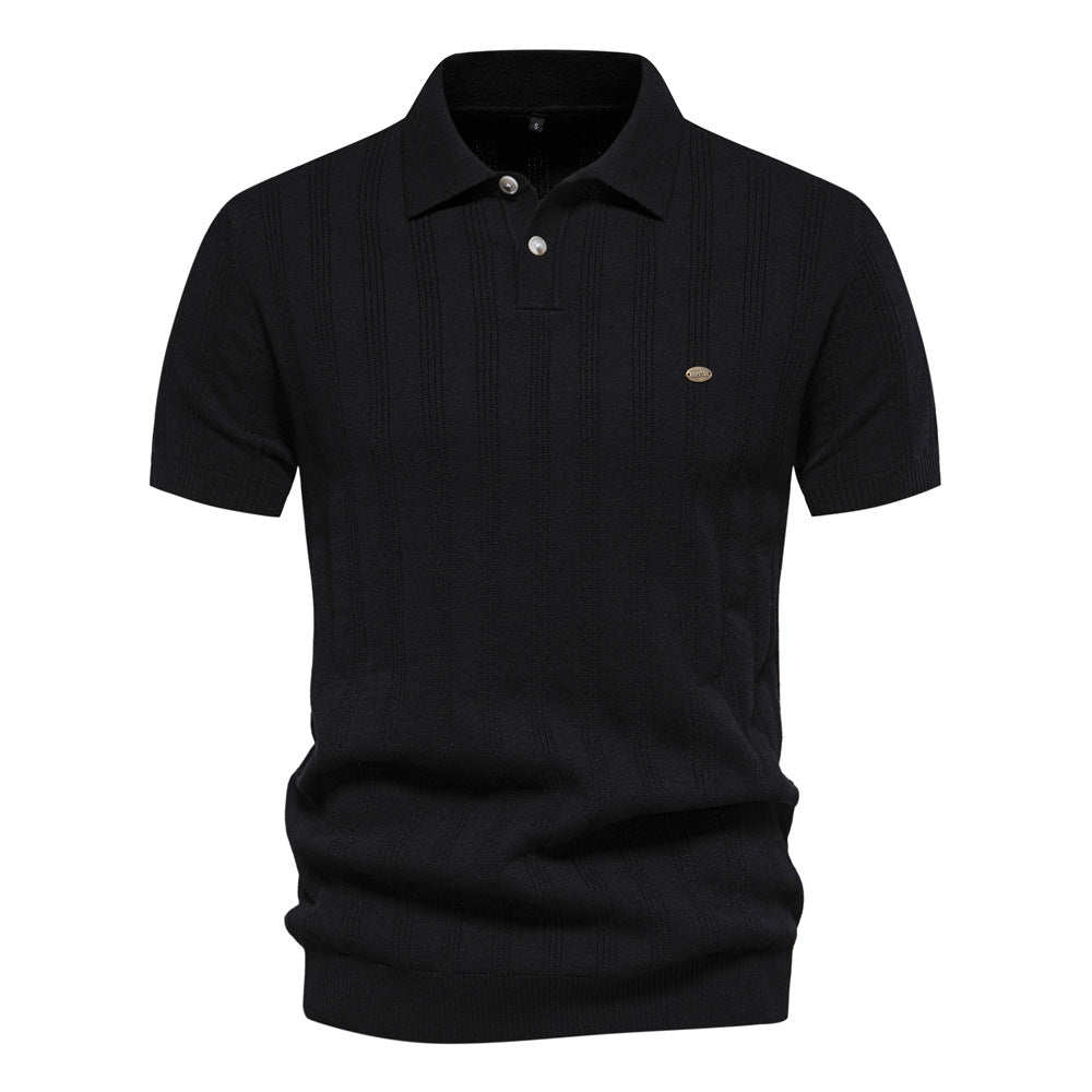 men's woolen polo sweater