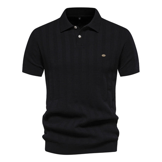 men's woolen polo sweater